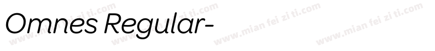 Omnes Regular字体转换